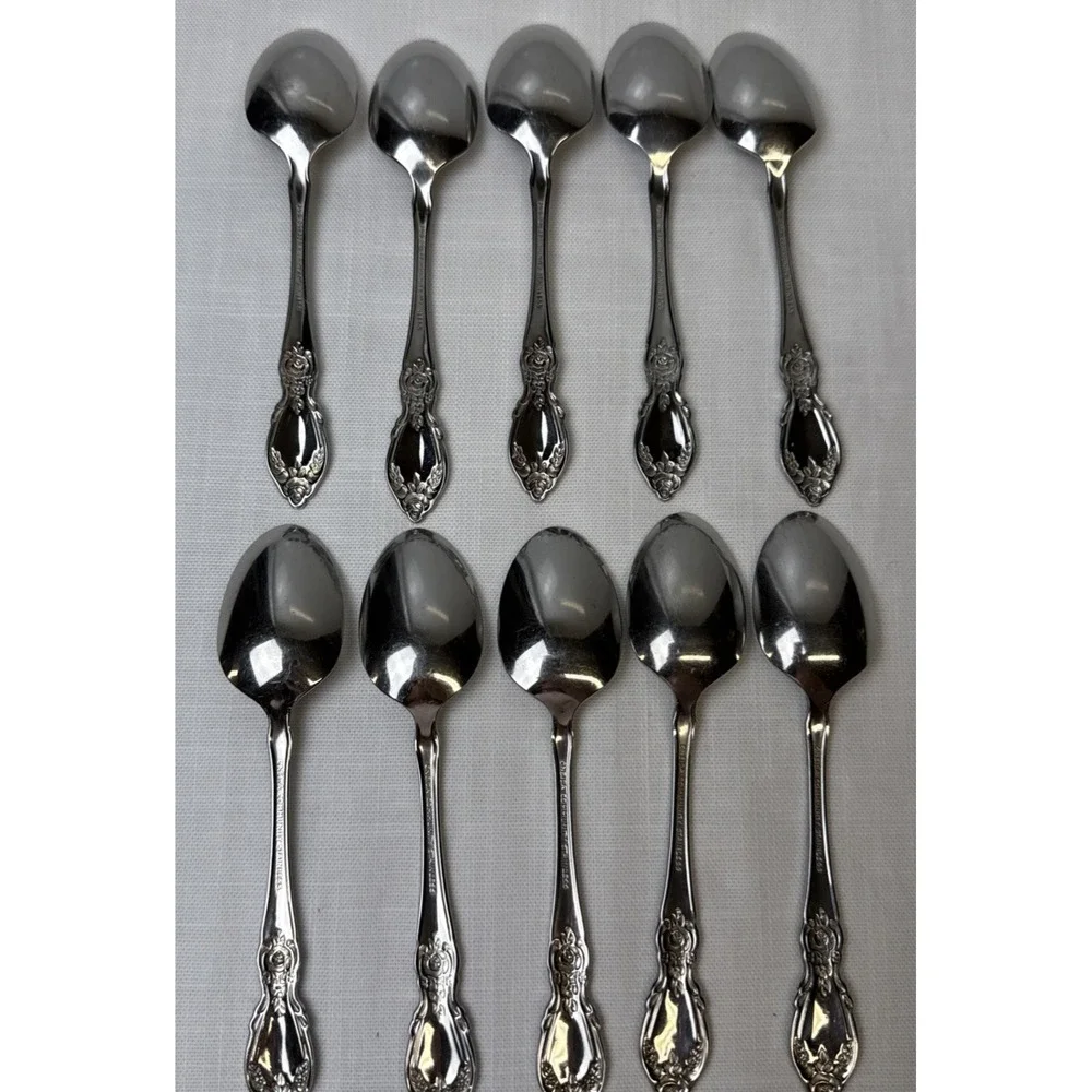 Oneida Stainless‎ Plantation Teaspoons Spoon Community Flatware Set of 10